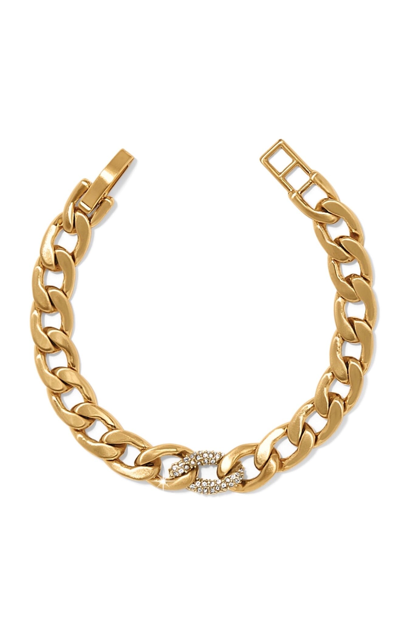 Cleo Pave Link Gold Bracelet BETTERBRANDJEWELRY Brighton Collectables 