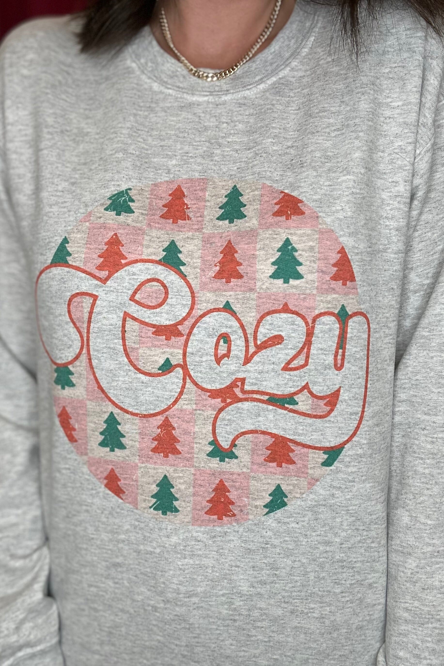 Cozy Christmas Sweatshirt MISSY BASIC KNIT K Lane&