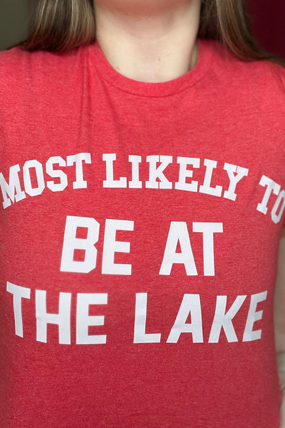 Most Likely to be at the Lake Tee MISSY BASIC KNIT K Lane&