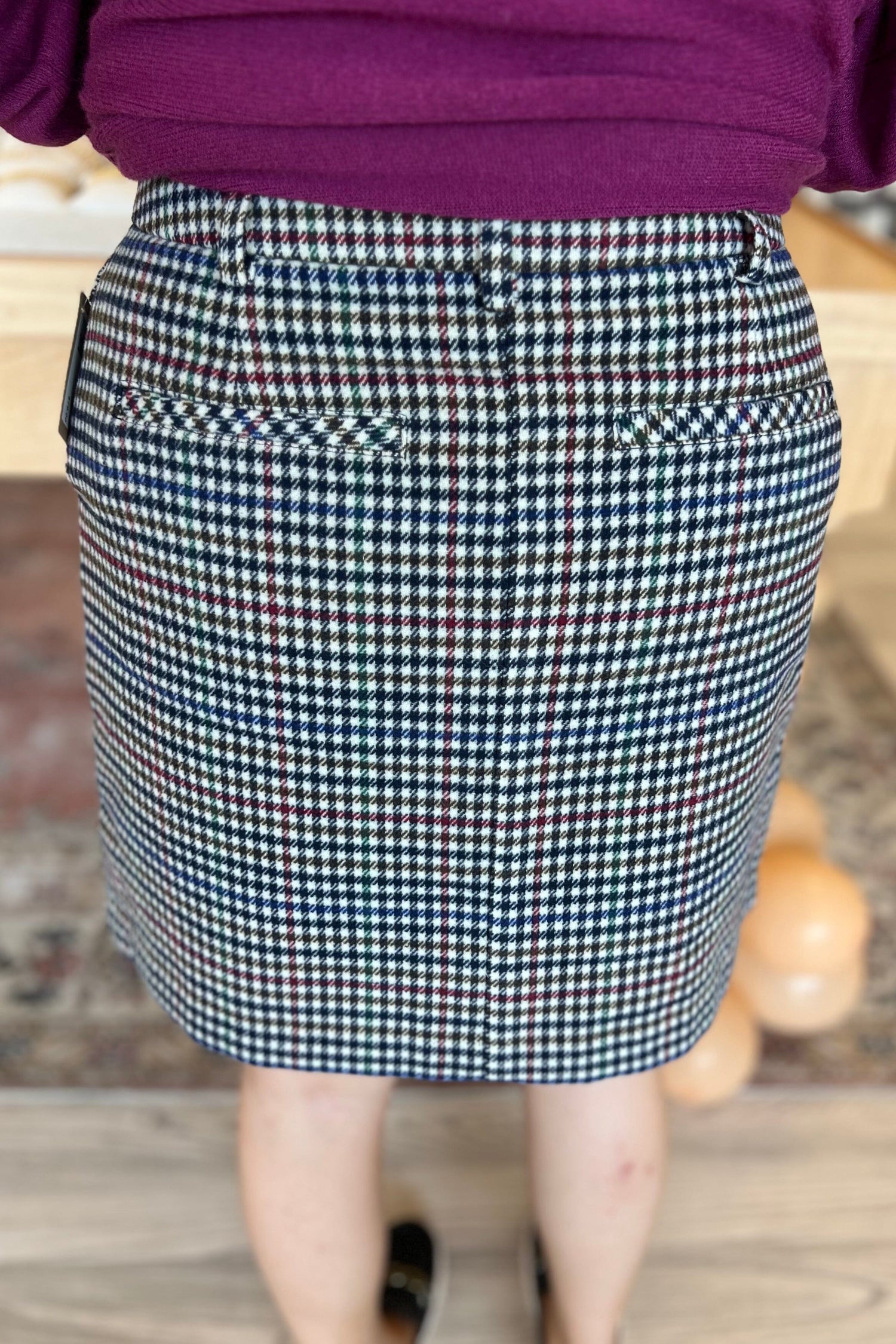 Plaid Woven Skirt BOTTOMS Charlie B 