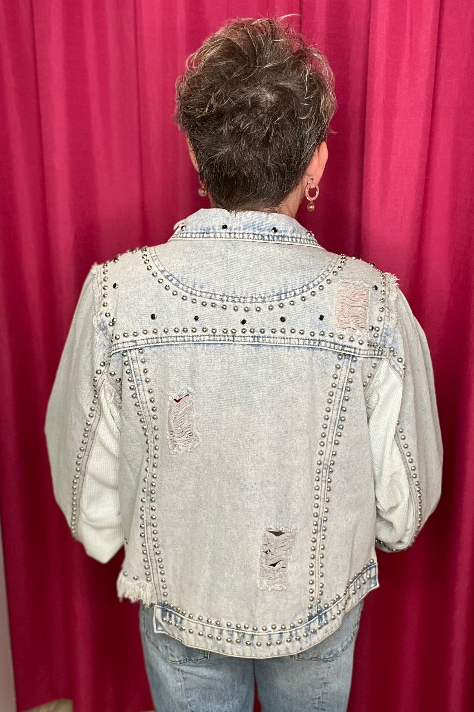 Embellished Denim Jacket OUTFIT COMPLETER POL 