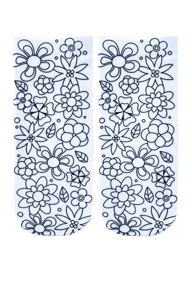 Flower Party Coloring Socks GIFT/OTHER Living Royal 