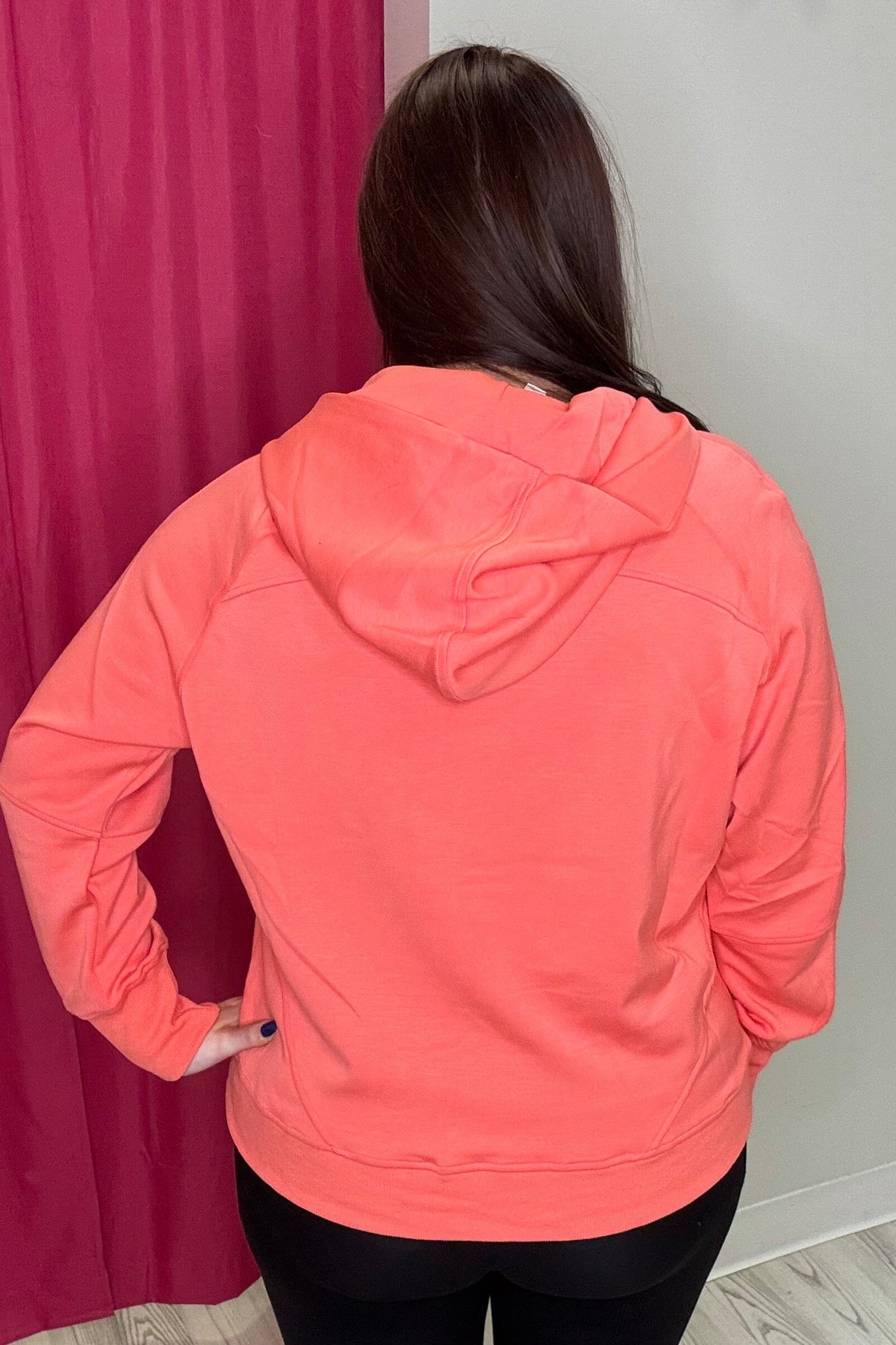 Quarter Zip Buttery Soft Hoodie JRTOP CASUAL TOP YELETE 