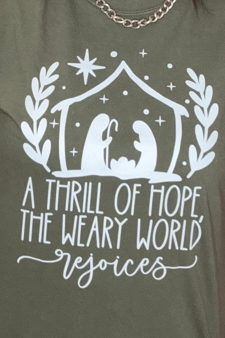 The Weary World Rejoices T-Shirt MISSY BASIC KNIT SOUTHERN BABE 