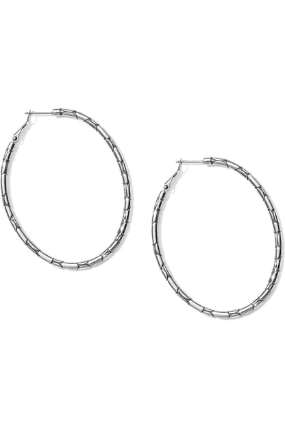 Pebble Large Oval Hoop Earrings BJEWELRY Brighton Collectables 