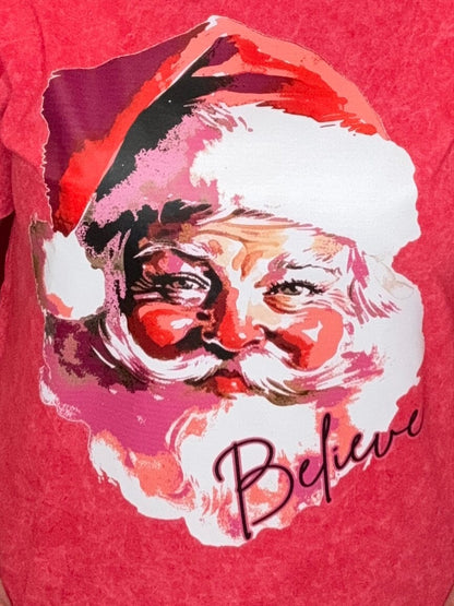 Believe Santa Tee MISSY BASIC KNIT K Lane&