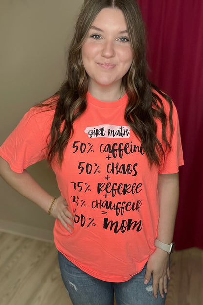 Girl Math T-Shirt MISSY BASIC KNIT NEWVINTAGE 