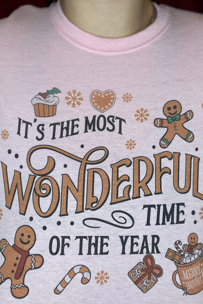 Most Wonderful Time Gingerbread Tee MISSY BASIC KNIT K Lane&