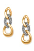 Cleo Pave Link Post Drop Earrings BETTERBRANDJEWELRY Brighton Collectables 