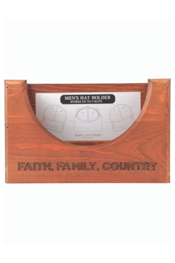 Wooden Hat Box GIFT/OTHER SIMPLY SOUTHERN FAITH 