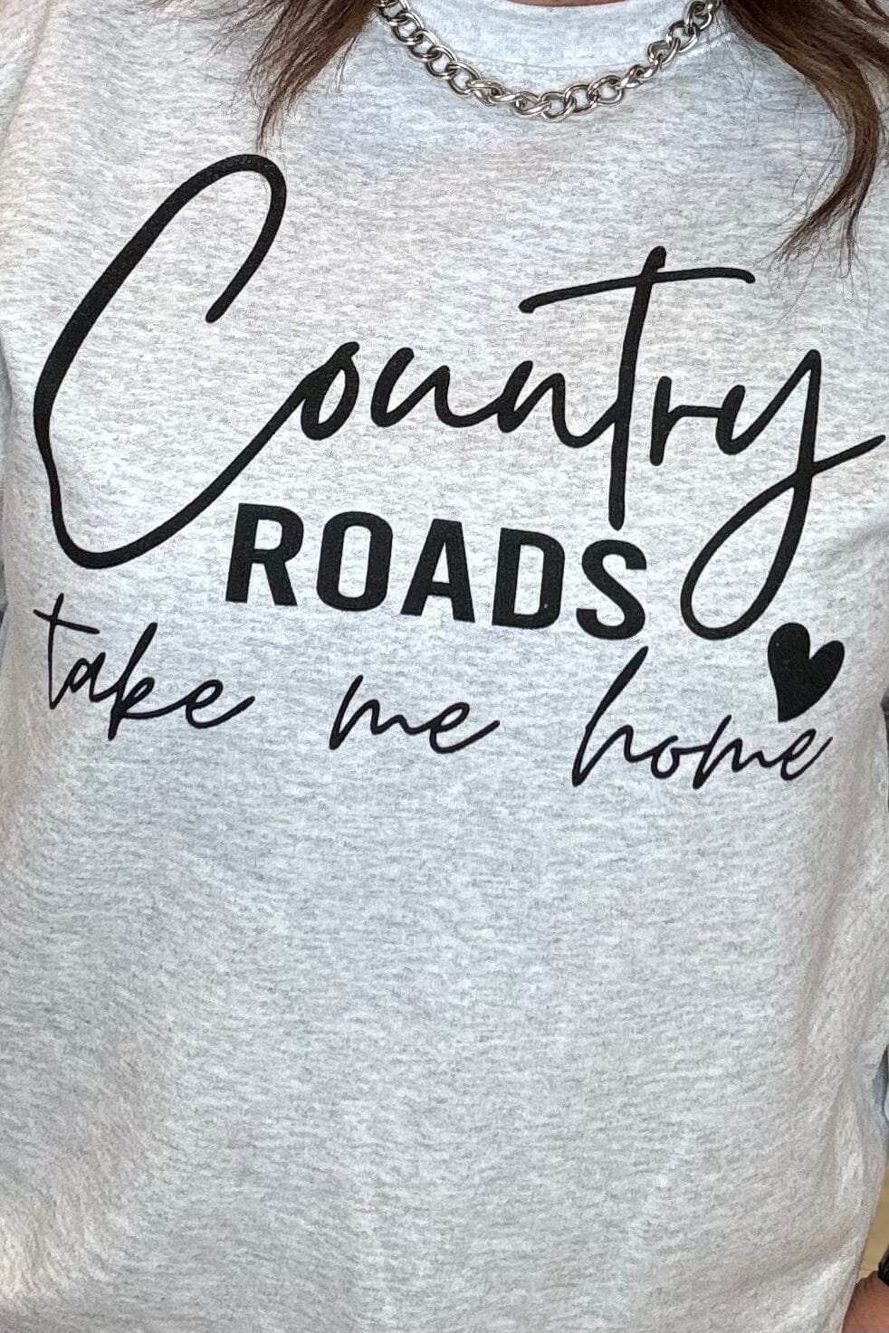 Country Roads Sweatshirt MISSY BASIC KNIT K LANE&