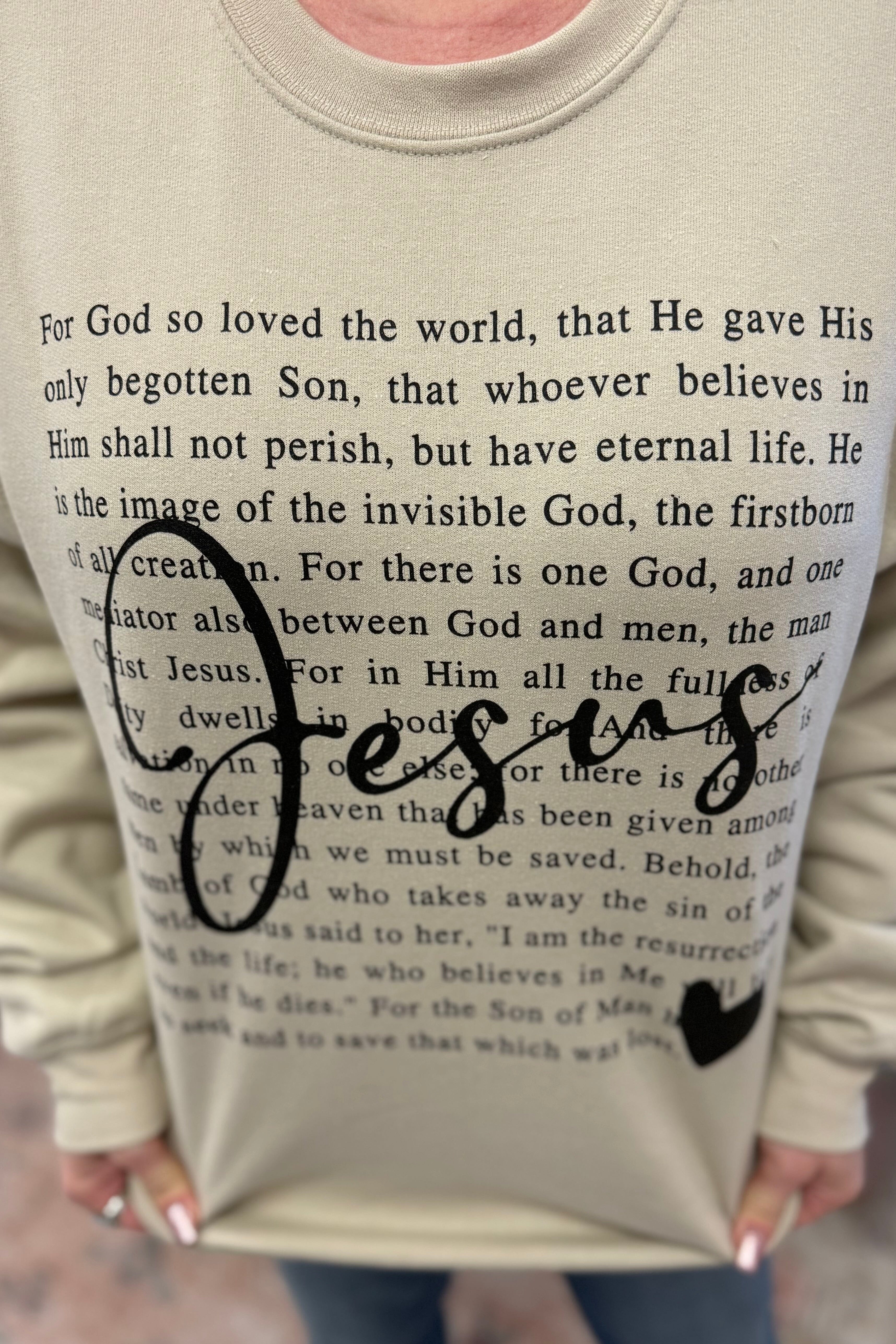 Definition of Jesus Crewneck MISSY BASIC KNIT K Lane&