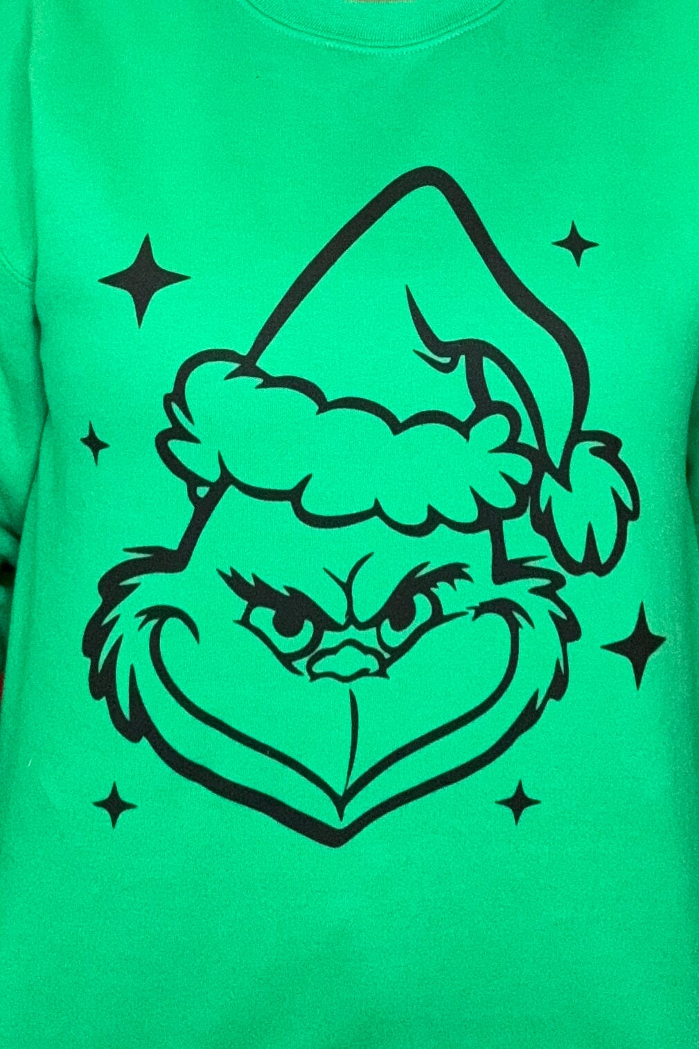 Grinch Sweatshirt MISSY BASIC KNIT FOX AND OWL 