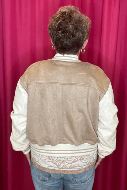 Cropped Letterman Jacket JACKET BLUPEPPER 