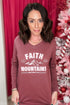 Faith Can Move Mountains Long Sleeve MISSY BASIC KNIT JADELYNNBROOKE 