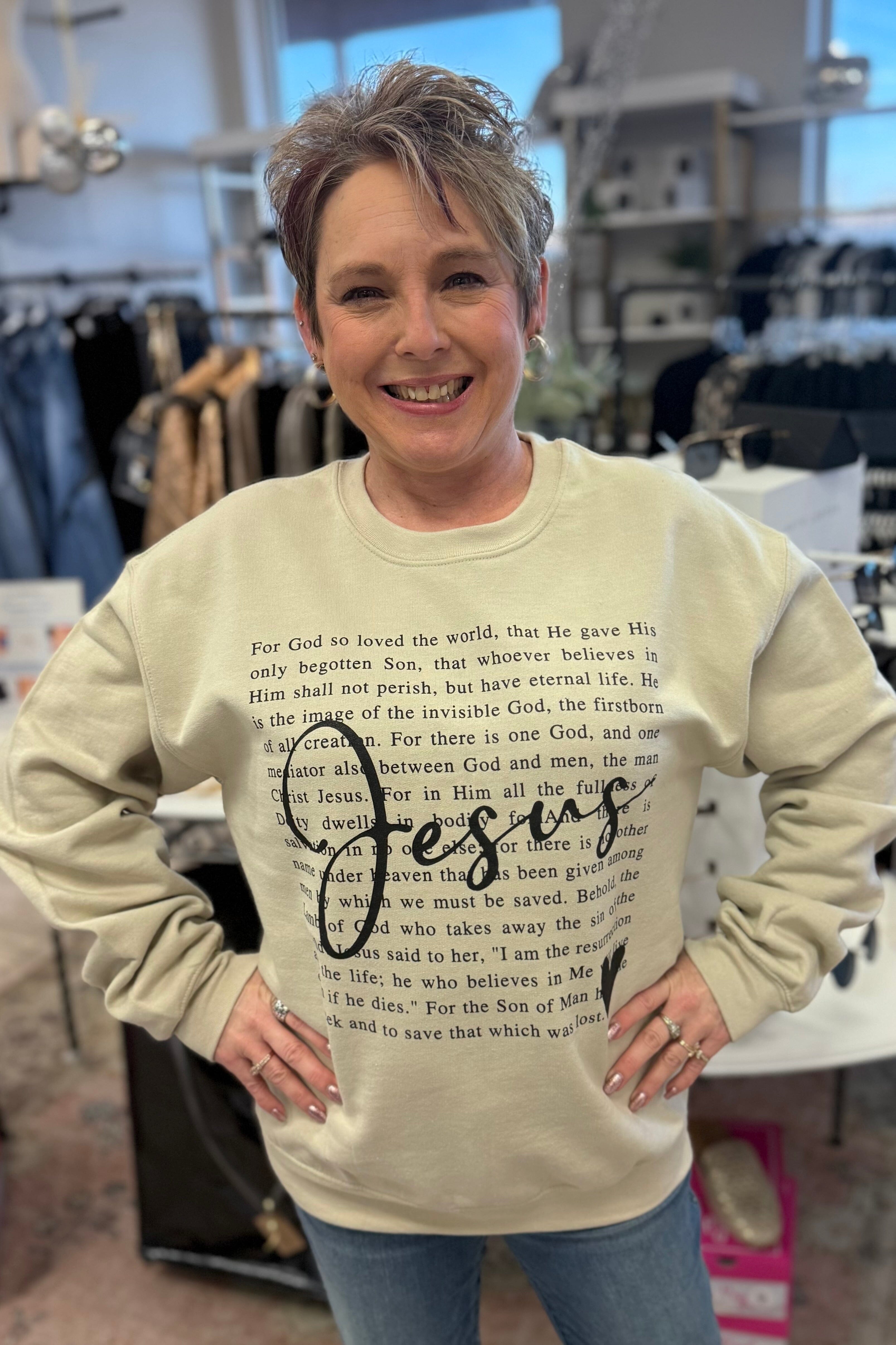 Definition of Jesus Crewneck MISSY BASIC KNIT K Lane&