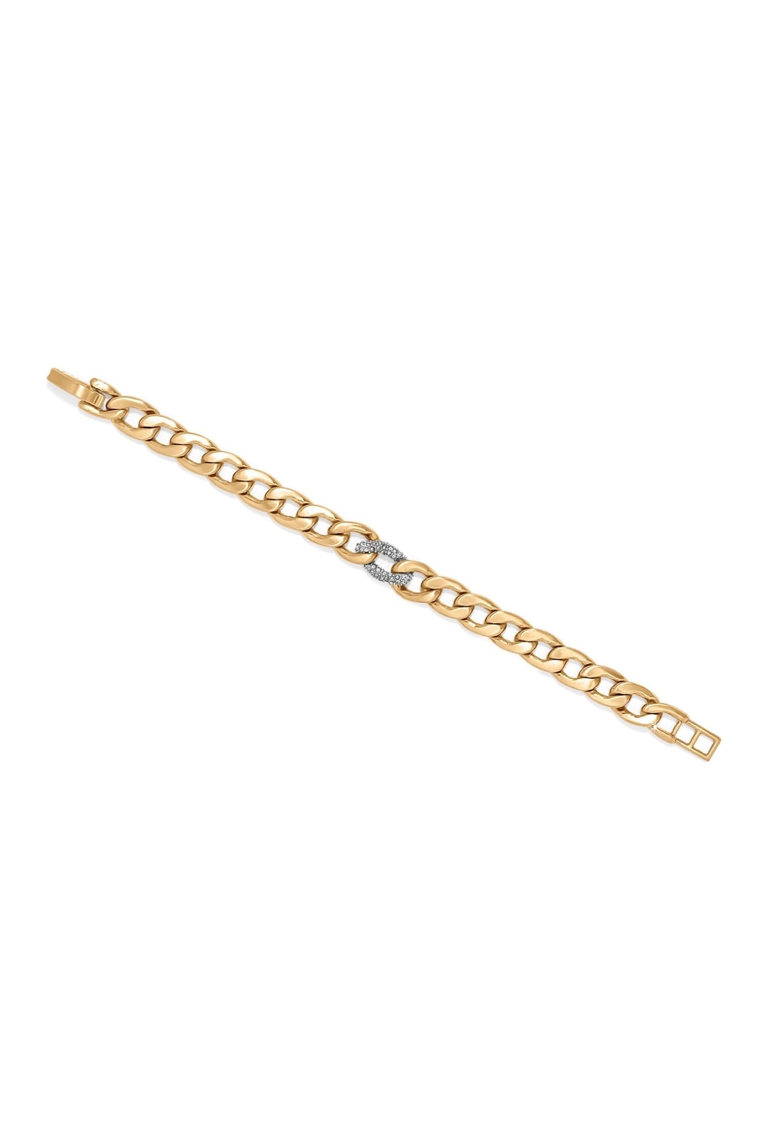 Cleo Pave Link Gold Bracelet BETTERBRANDJEWELRY Brighton Collectables 