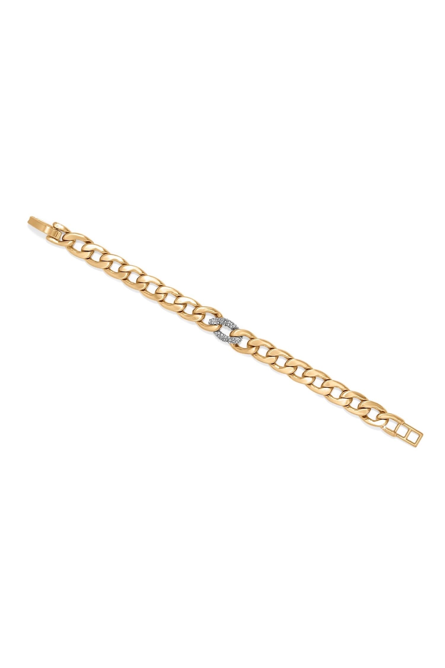 Cleo Pave Link Gold Bracelet BETTERBRANDJEWELRY Brighton Collectables 