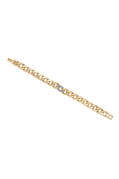 Cleo Pave Link Gold Bracelet BETTERBRANDJEWELRY Brighton Collectables 