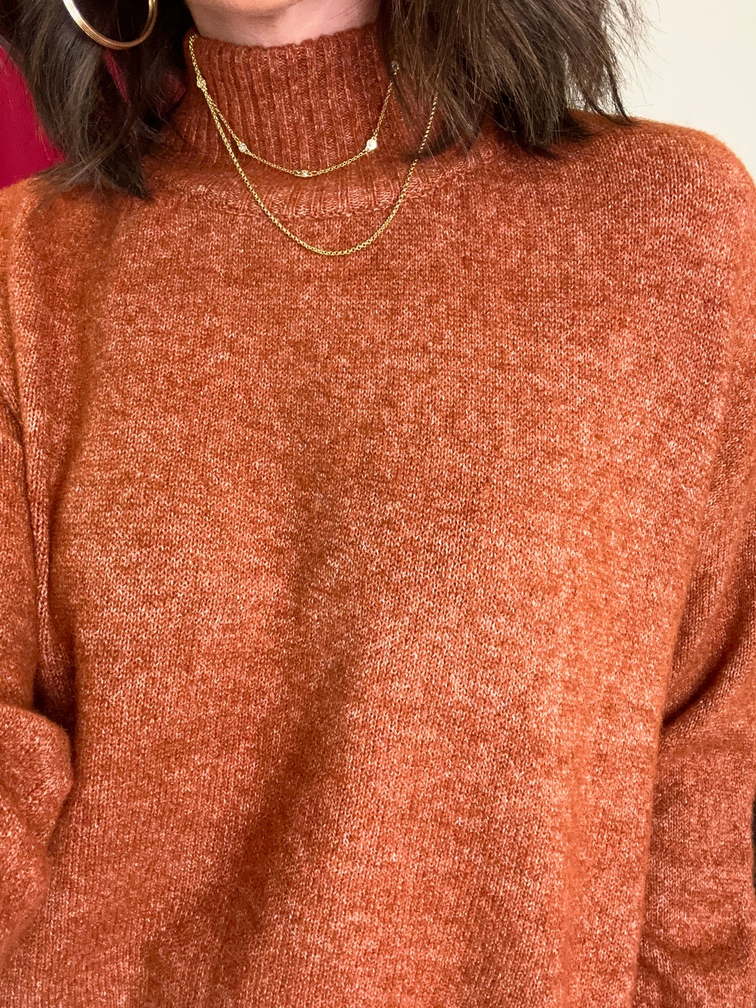 Long Sleeve Turtle Neck Sweater