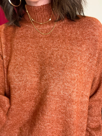 Long Sleeve Turtle Neck Sweater