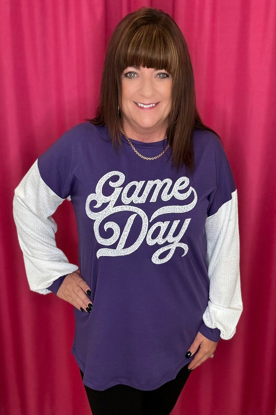 Long Sleeve Game Day Top JRTOP CASUAL TOP K Lane&