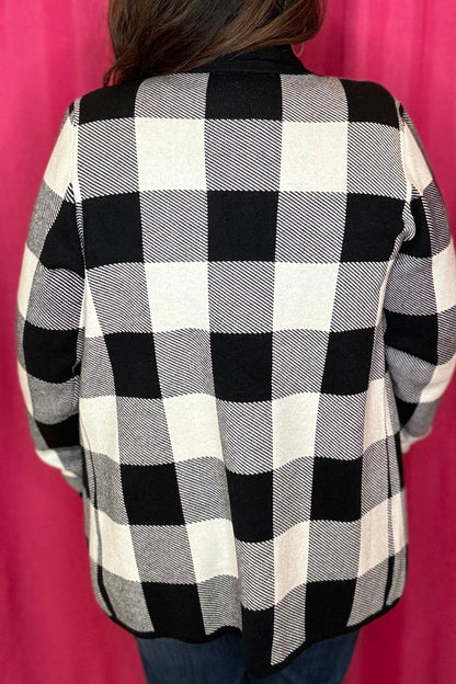 Checkered Plaid Cardigan OUTFIT COMPLETER SOUTHERN LADY 