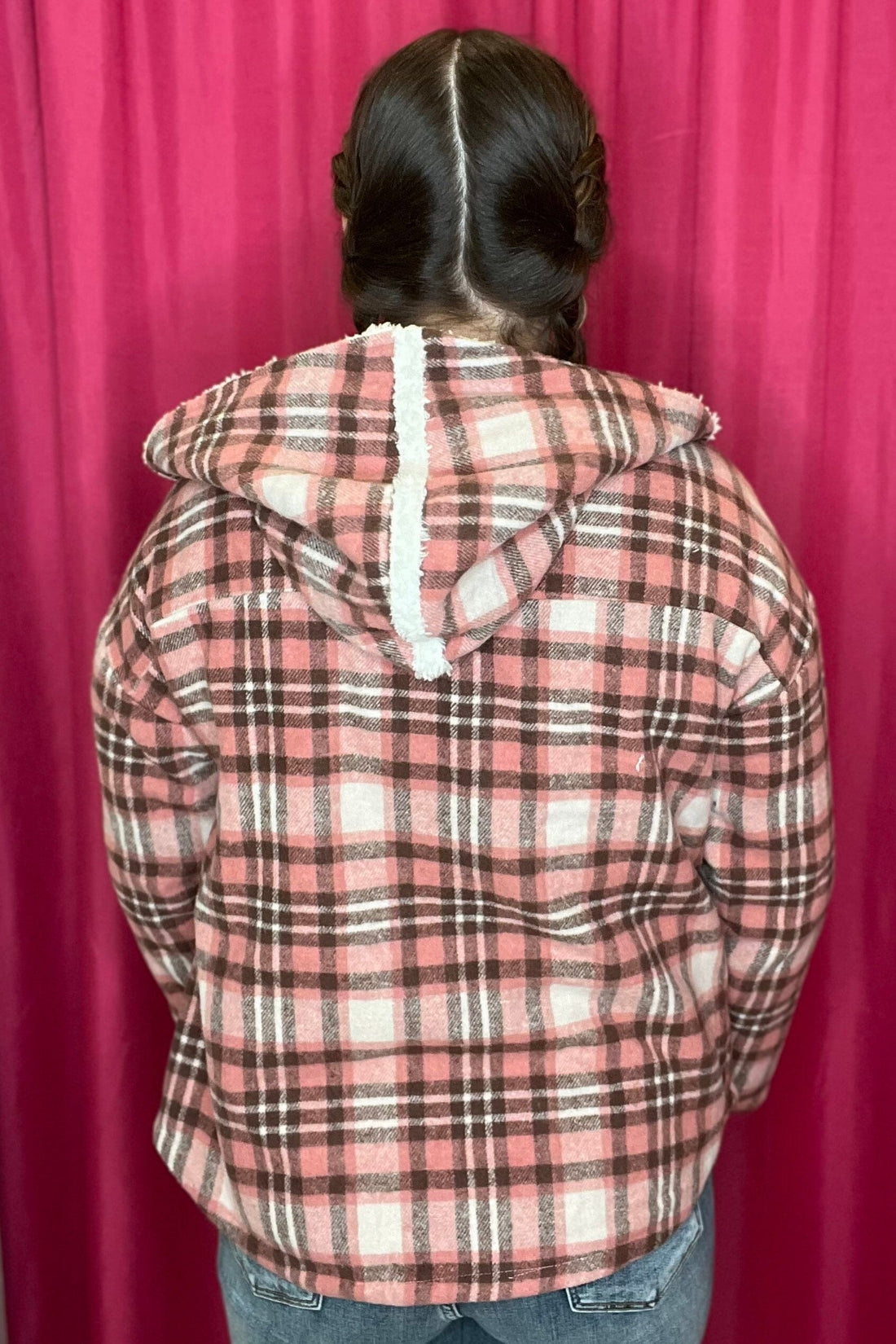 Plaid Sherpa Jacket JACKET K Lane&