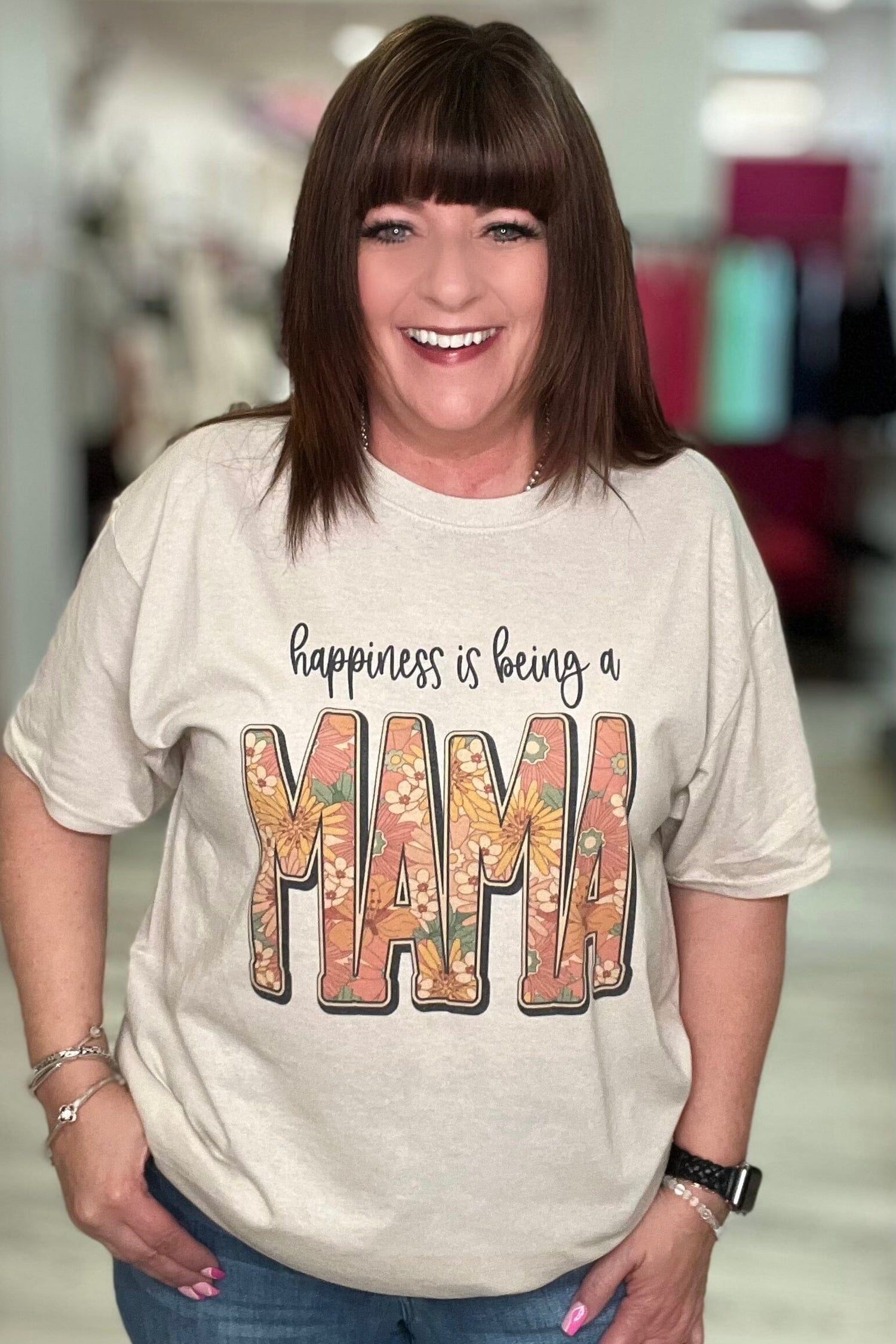 Happiness is ...Mama Shirt MISSY BASIC KNIT K Lane&