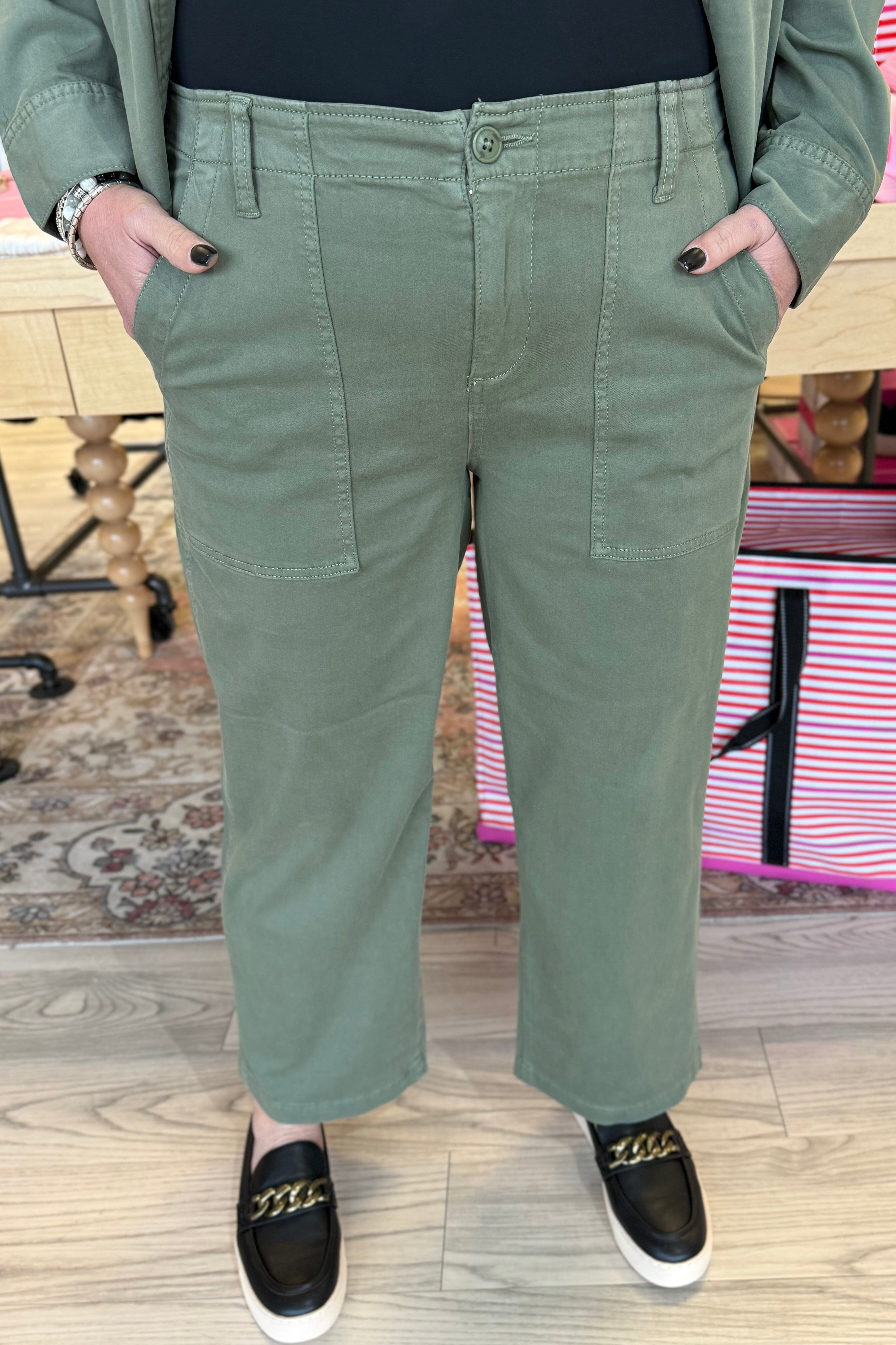 Cargo Wide Leg Crop 26 Inch BOTTOMS LIVERPOOL 