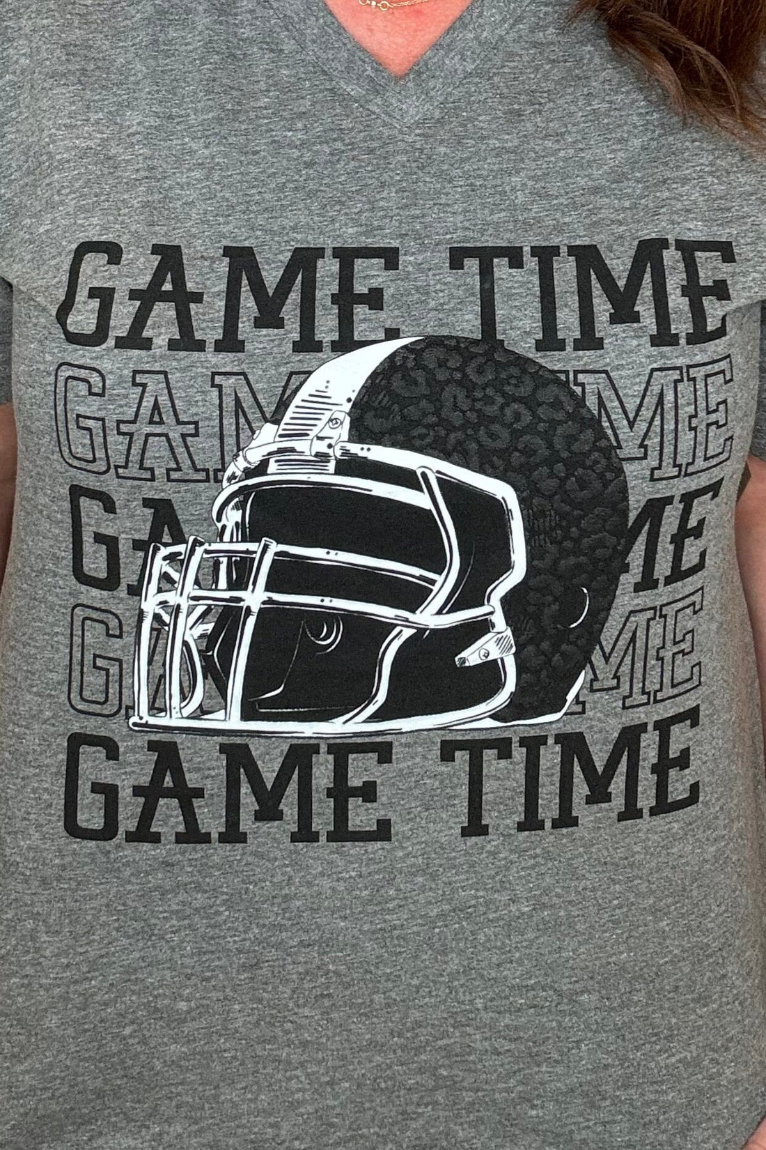 Game Time Helmet Tee MISSY BASIC KNIT SPIRITTOATEE 