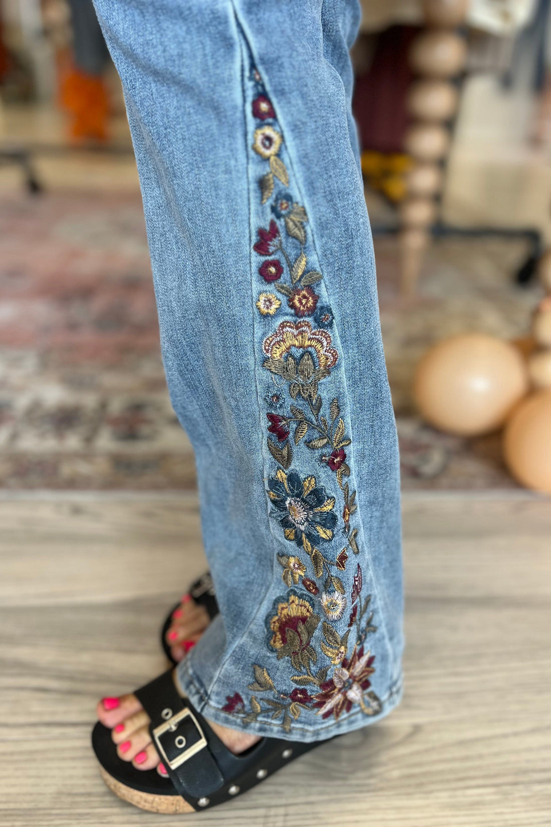 Embroidered Jeans BOTTOMS CHARLIEB 