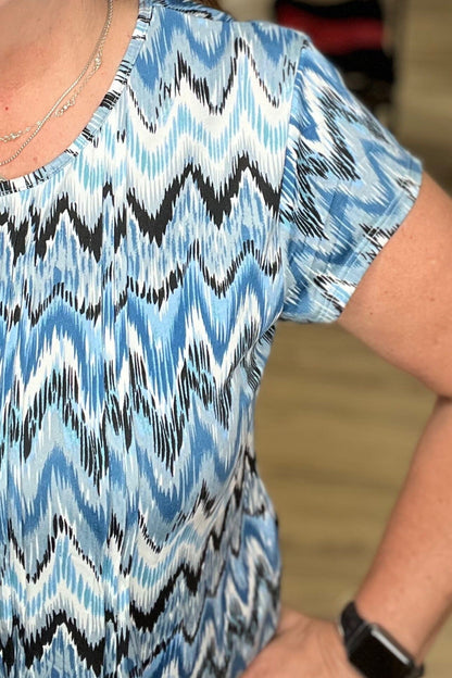 Chevron Print Top MISSY TOP SPECIAL SOUTHERN LADY 