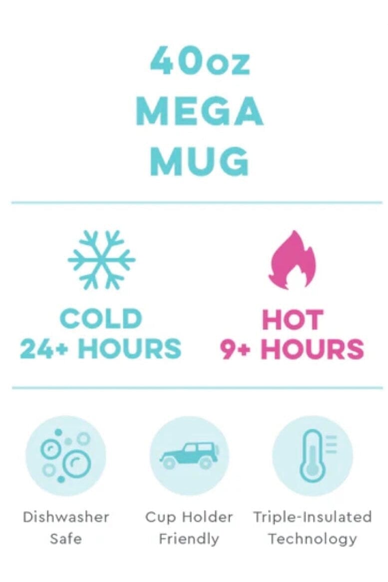 Confetti Mega Mug 40oz GIFT/OTHER SWIG 