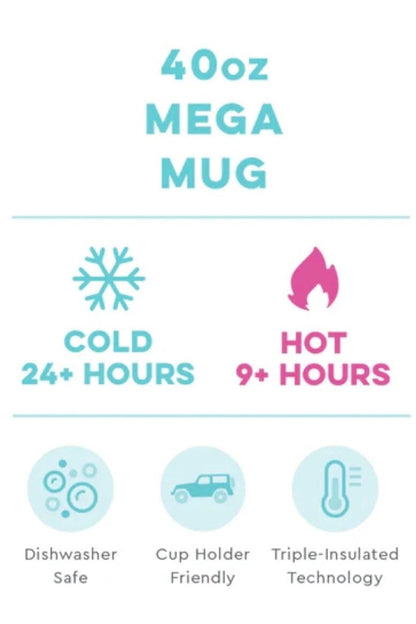 Confetti Mega Mug 40oz GIFT/OTHER SWIG 