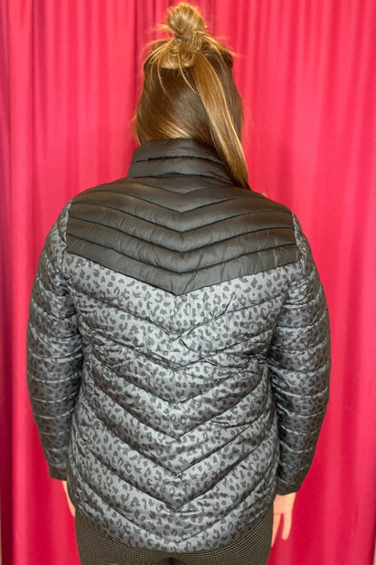 Animal Print Puffer Jacket JACKET KEREN HART 