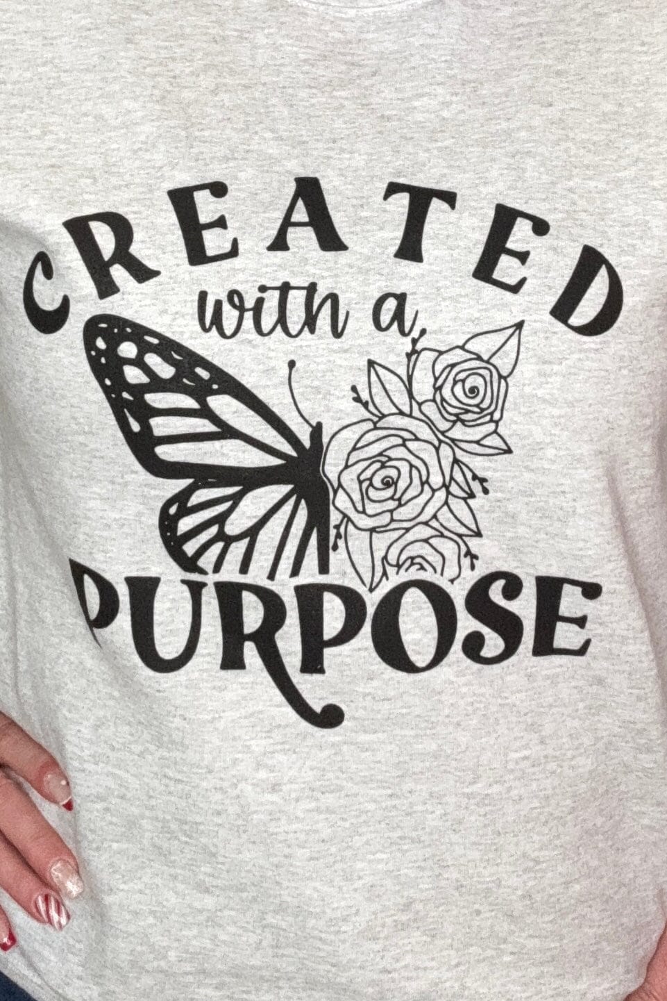 Created with a Purpose Sweatshirt MISSY BASIC KNIT K Lane&