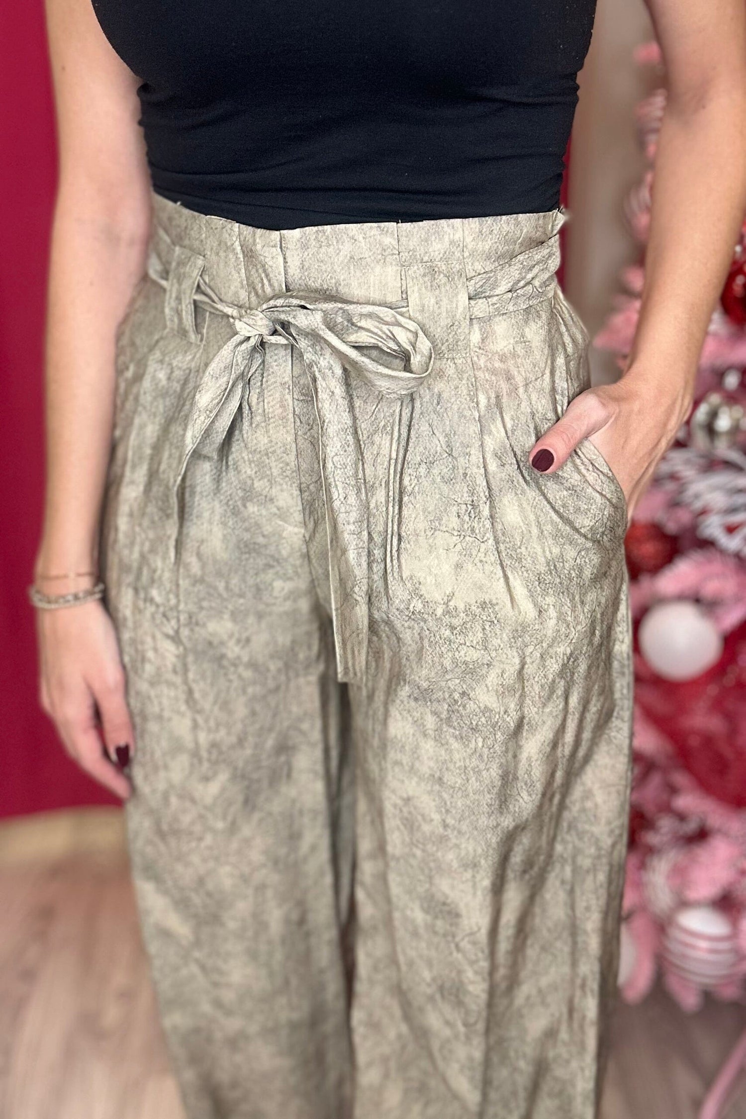 High Waist Wide Leg Snake Skin Pant BOTTOMS GLAM 