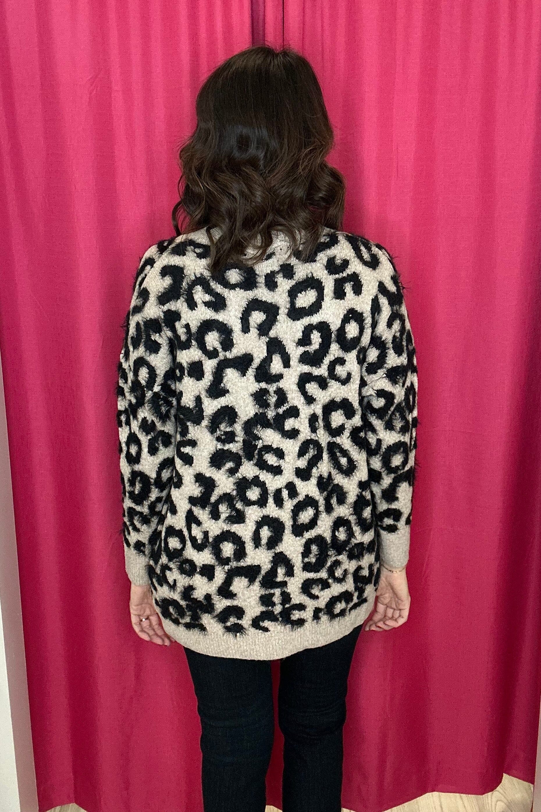 Long Sleeve Animal Print Cardigan OUTFIT COMPLETER DREAMERS 