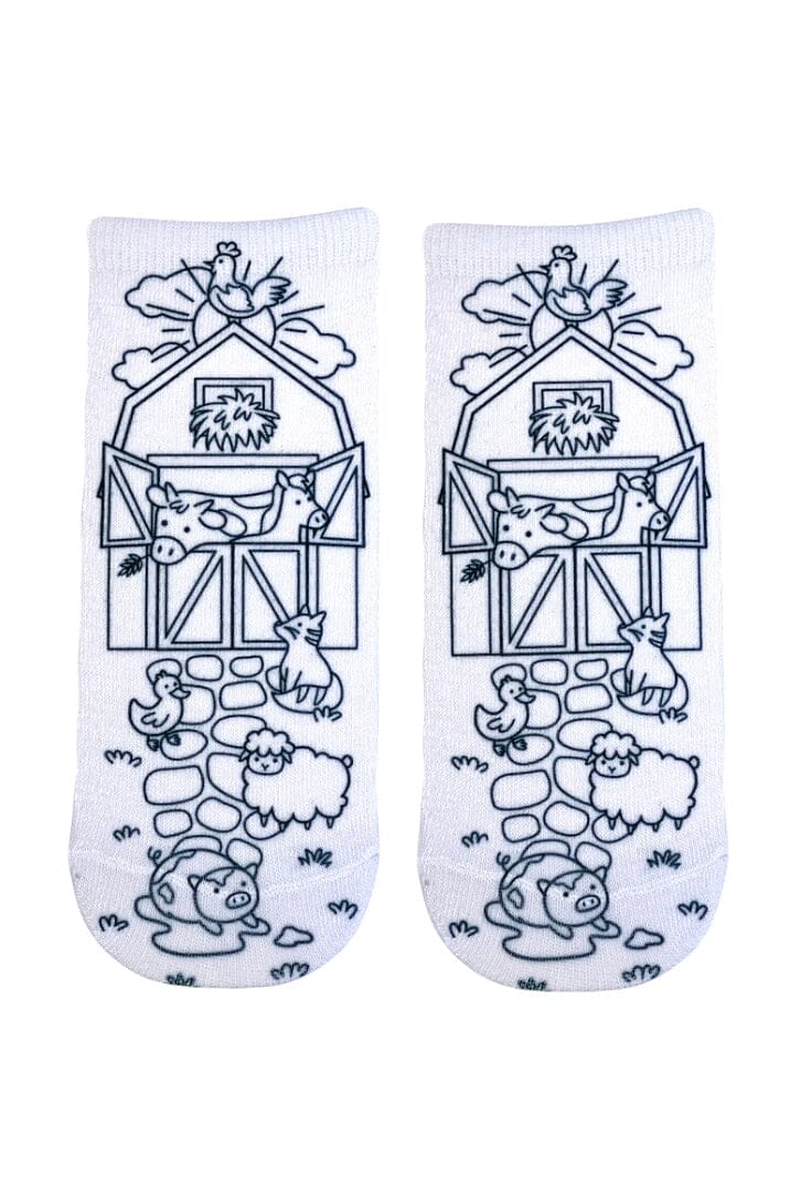 Farm Coloring Socks GIFT/OTHER Living Royal 