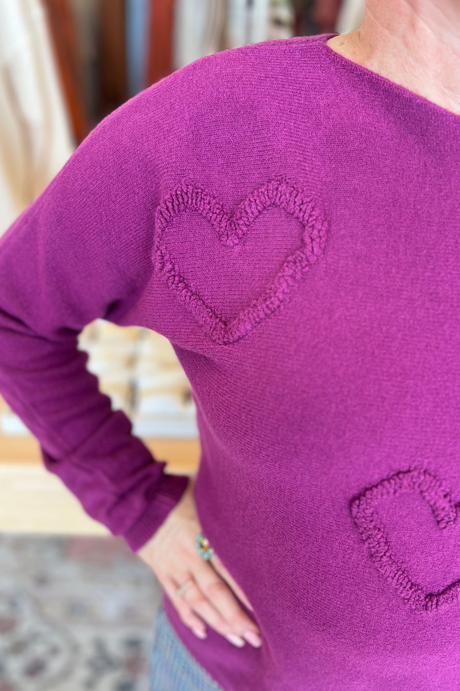 3D Heart Sweater SWEATER Charlie B 