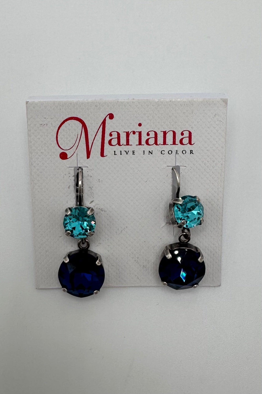 Two Stone Drop w/ Dangle in Frost BETTERBRANDJEWELRY Mariana 