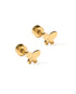 Billie Butterfly Gold Screwback Studs JEWELRY LINNY CO 