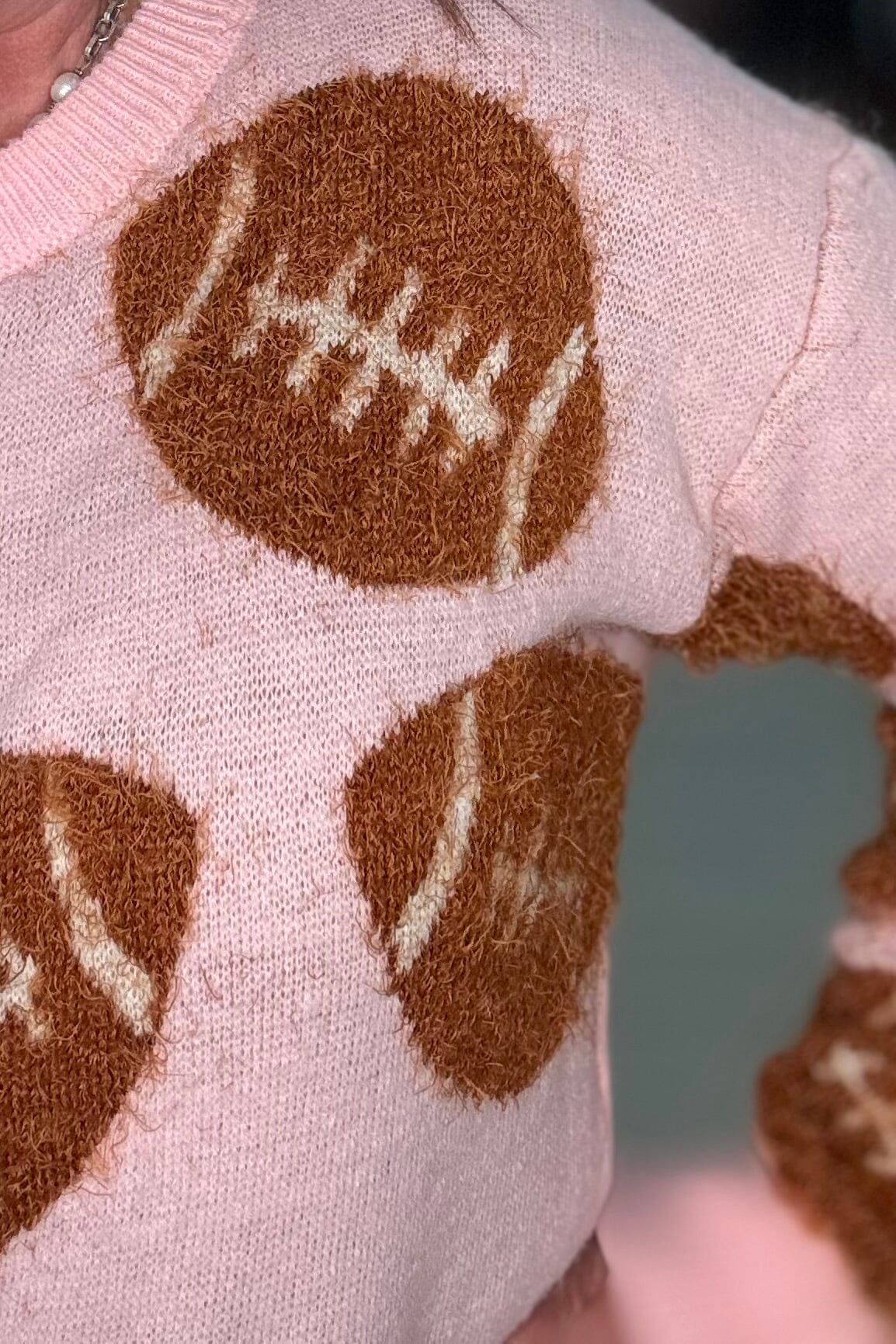 Fuzzy Football Sweater SWEATER SIMPLY SOUTHERN 