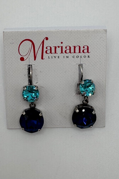 Two Stone Drop w/ Dangle in Frost BETTERBRANDJEWELRY Mariana 