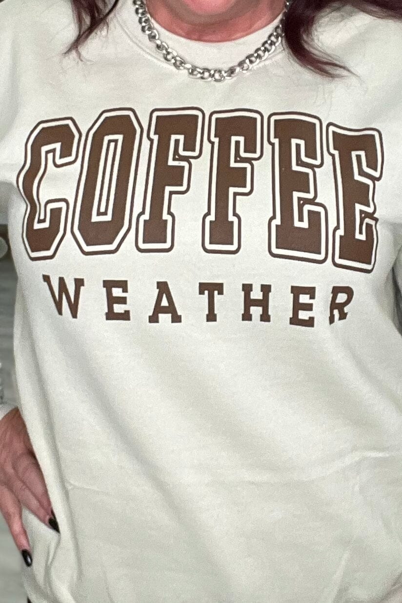 Coffee Weather Sweatshirt MISSY BASIC KNIT K Lane&