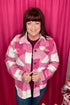 Flannel Shacket JACKET LOVE TREE PINK S 