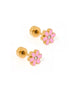 Alli Pink Screwback Studs JEWELRY LINNY CO 