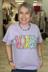 NURSE Polka-Dot Bubble Letter Tee MISSY BASIC KNIT K Lane&