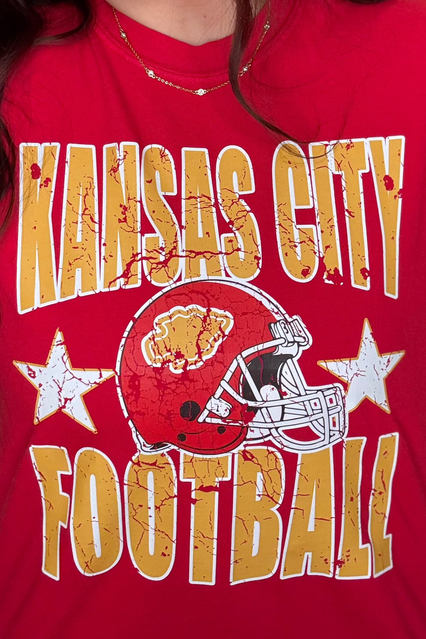 KC Football Stars Tee MISSY BASIC KNIT K Lane&